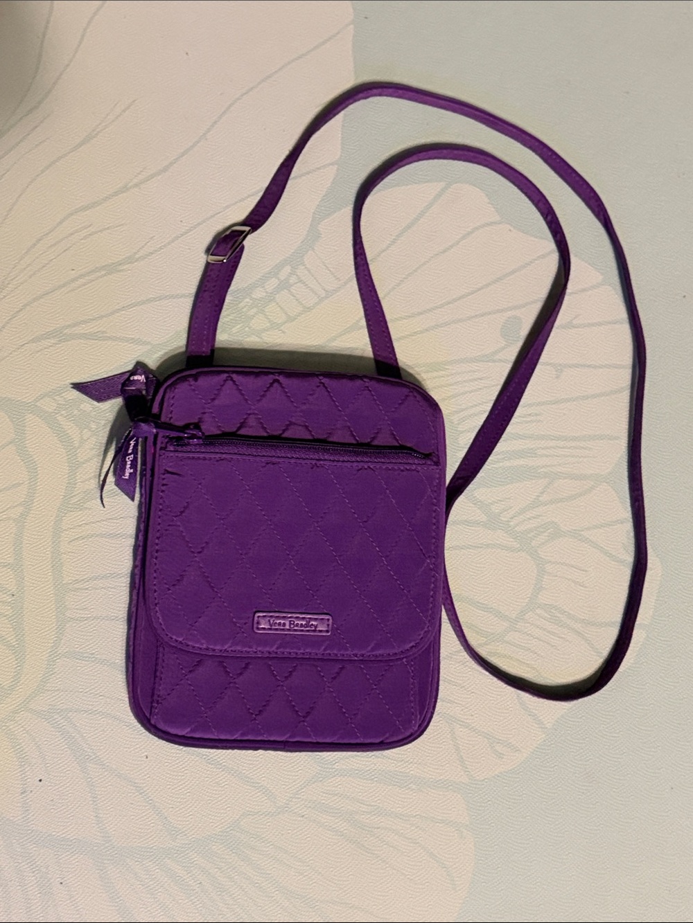 Vera Bradley Purple Quilted Crossbody Bag